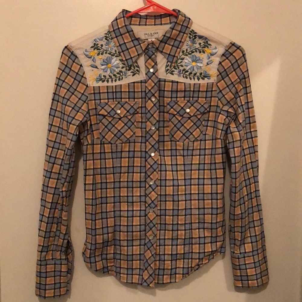 Rhinestone Western Button Up Shirt